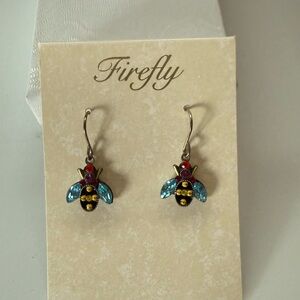 Firefly earrings. Sparkly and beautiful colors. Worn only once